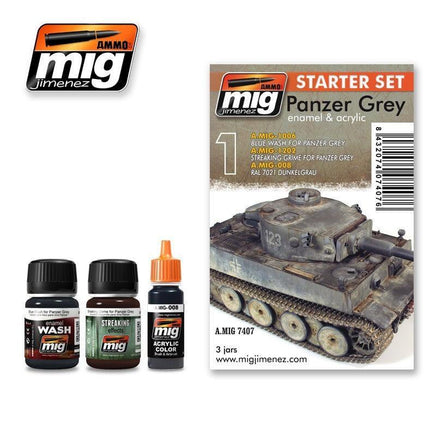 A.Mig-7407 Panzer Grey Starter Set - MPM Hobbies