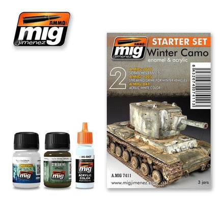 A.Mig-7411 Winter Camo Starter Set - MPM Hobbies
