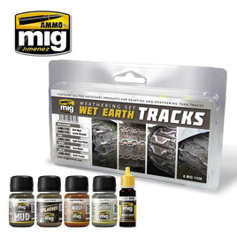 A.Mig-7438 Wet Earth Tracks Weathering Set - MPM Hobbies