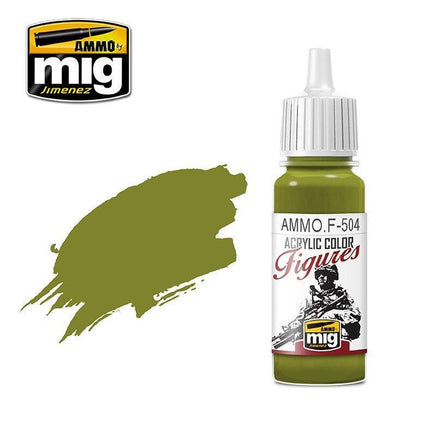 A.Mig-F504 FIGURES PAINTS Yellow Green FS-34259 - MPM Hobbies