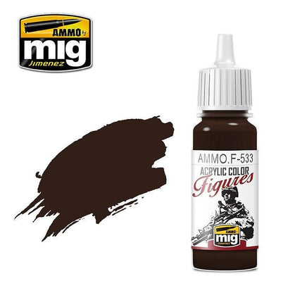 A.Mig-F533 FIGURES PAINTS Dark Brown - MPM Hobbies