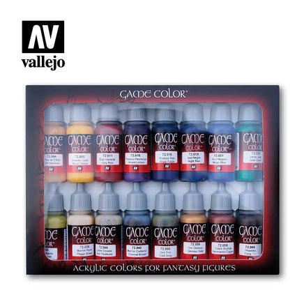 Vallejo Game Color Set of 16 Advanced 17ml 72298 - MPM Hobbies