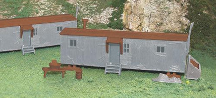 HO Bachmann Scale Railroad Work Sheds (Gray & Oxide Red) 45176 - MPM Hobbies