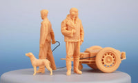 1/72 CMK Tempest Pilot. Dog and Mechanic with Accumulator Trolley