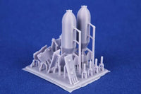 1/72 CMK P-40 Wing Bomb Racks (w/plywood support boards)