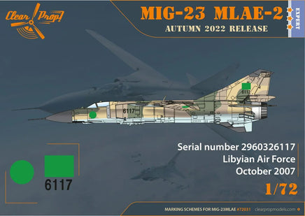 1/72 Clear Prop MiG-23MLAE-2 Flogger-G - MPM Hobbies
