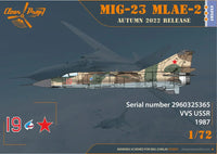 1/72 Clear Prop MiG-23MLAE-2 Flogger-G - MPM Hobbies