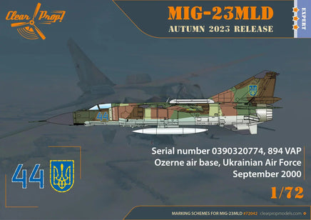 1/72 Clear Prop MiG-23MLD The last Ukrainian Flogger-K - MPM Hobbies