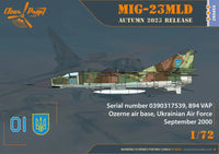 1/72 Clear Prop MiG-23MLD The last Ukrainian Flogger-K - MPM Hobbies