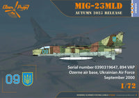 1/72 Clear Prop MiG-23MLD The last Ukrainian Flogger-K - MPM Hobbies