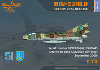 1/72 Clear Prop MiG-23MLD The last Ukrainian Flogger-K - MPM Hobbies
