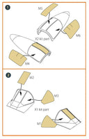 1/48 Clear Prop A2D-1 Skyshark double-sided painting mask (CP kits) - MPM Hobbies