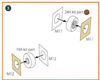 1/72 Clear Prop F-5F Tiger II painting mask on "yellow kabuki paper" for Italeri kits - MPM Hobbies