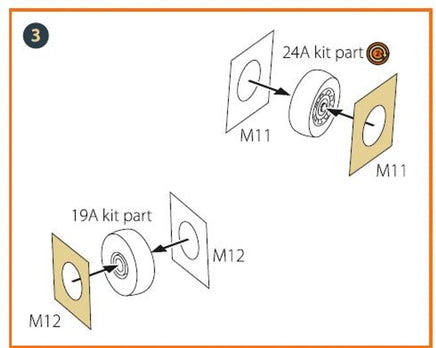 1/72 Clear Prop F-5F Tiger II painting mask on "yellow kabuki paper" for Italeri kits - MPM Hobbies