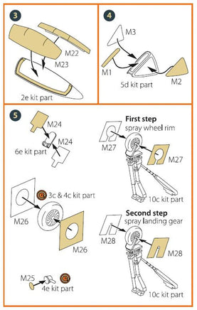 1/72 Clear Prop F84E/G Thunderjet painting mask (Italeri/Academy) - MPM Hobbies