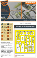 1/72 Clear Prop F84E/G Thunderjet painting mask (Italeri/Academy) - MPM Hobbies