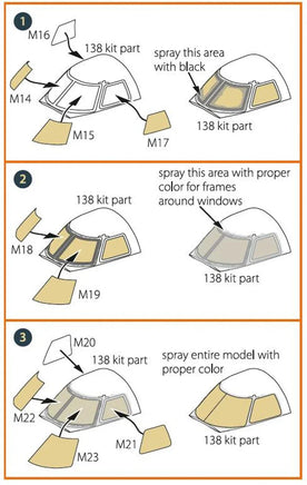 1/72 Clear Prop EMB-145 painting mask (A-model) - MPM Hobbies