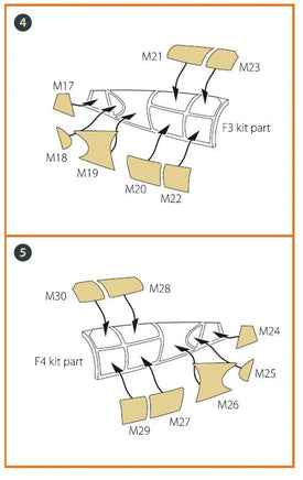 1/72 Clear Prop Me-410 B-1/U2/U4/R4 painting mask (Finemolds) - MPM Hobbies