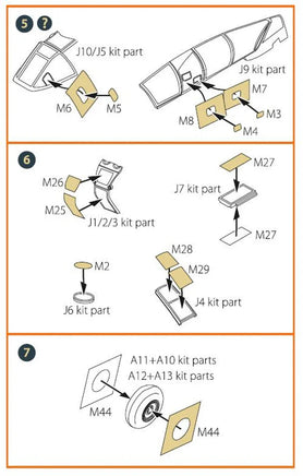 1/72 Clear Prop Me-410 B-1/U2/U4/R4 painting mask (Airfix) - MPM Hobbies