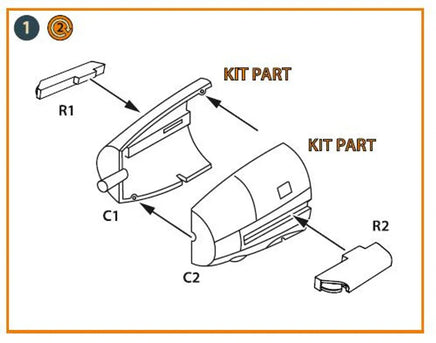 1/72 Clear Prop Me-410 B-1/U2/U4/R4 exhausts (Finemolds) - MPM Hobbies