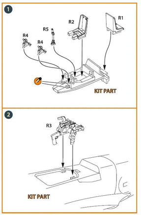 1/72 Clear Prop Me-410 B-1/U2/U4/R4 interior (Airfix, Finemolds) - MPM Hobbies