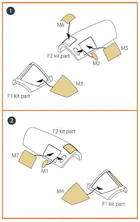 1/72 Clear Prop Fairey Delta 2 painting mask (Dora Wings) - MPM Hobbies