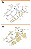 1/72 Clear Prop Mirage 2000D double-sided painting mask (Modelsvit 72075) - MPM Hobbies
