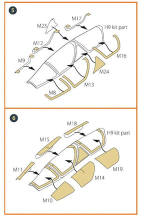 1/72 Clear Prop Mirage 2000D double-sided painting mask (Modelsvit 72075) - MPM Hobbies