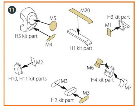 1/72 Clear Prop Mirage 2000D double-sided painting mask (Modelsvit 72075) - MPM Hobbies