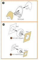 1/72 Clear Prop Mirage 2000D double-sided painting mask (Modelsvit 72075) - MPM Hobbies