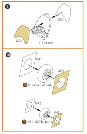 1/72 Clear Prop Mirage 2000D double-sided painting mask (Modelsvit 72075) - MPM Hobbies