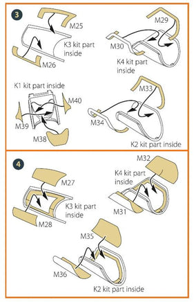 1/72 Clear Prop Mirage 2000D double-sided painting mask (Modelsvit 72075) - MPM Hobbies
