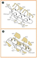 1/72 Clear Prop Mirage 2000D double-sided painting mask (Modelsvit 72075) - MPM Hobbies