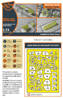 1/72 Clear Prop Mirage 2000D double-sided painting mask (Modelsvit 72075) - MPM Hobbies