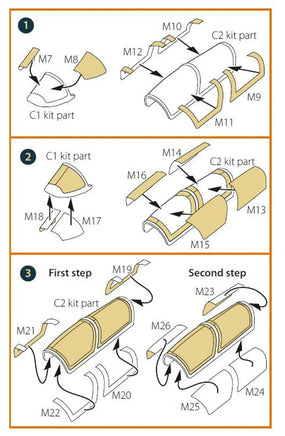 1/72 Clear Prop K-8/JL-8 Karakorum double-sided painting mask (Trumpeter) - MPM Hobbies