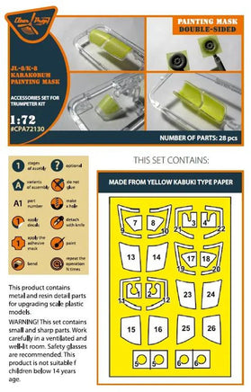 1/72 Clear Prop K-8/JL-8 Karakorum double-sided painting mask (Trumpeter) - MPM Hobbies