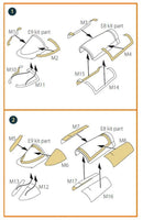 1/72 Clear Prop FC-1 Fierce Dragon double-sided painting mask (Trumpeter) - MPM Hobbies