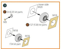 1/72 Clear Prop FC-1 Fierce Dragon double-sided painting mask (Trumpeter) - MPM Hobbies