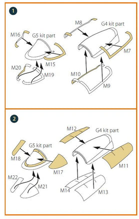 1/72 Clear Prop Chinese J-10B double-sided painting mask (Trumpeter 01651) - MPM Hobbies