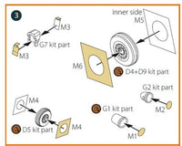 1/72 Clear Prop Chinese J-10B double-sided painting mask (Trumpeter 01651) - MPM Hobbies