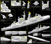 1/700 Dragon Models USS CHICAGO CG-11 Plastic Model Kit