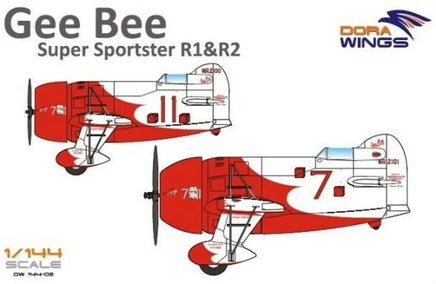1/144 Dora Wings Gee Bee Super Sportster R1/R2 Aircraft (2 in 1) - MPM Hobbies