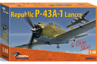 1/48 Dora Wings Republic P43A1 Lancer in China Skies Aircraft - MPM Hobbies