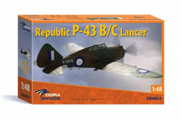 1/48 Dora Wings Republic P43B/C Lancer Recon Version Fighter - MPM Hobbies