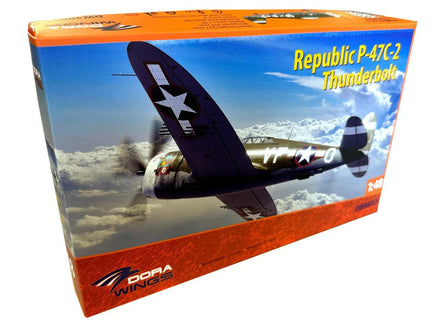 1/48 Dora Wings Republic P-47C-2 Thunderbolt Plastic Model Kit - MPM Hobbies