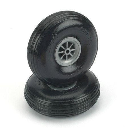 DU-BRO 2.25" Chrome Treaded Wheel - 225TL - MPM Hobbies