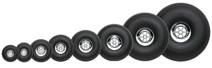 DU-BRO 2" Chrome Treaded Wheel - 200TC - MPM Hobbies