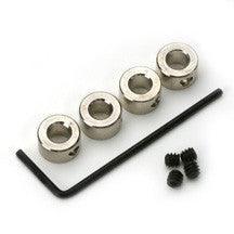 DU-BRO 3/16" Nickel Plated Shaft / Wheel Collars 4/pkg - 141 - MPM Hobbies