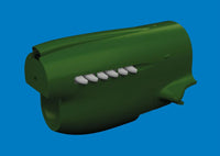 1/48 Eduard P-40 exhaust stacks rounded PRINT Brassin for EDUARD - MPM Hobbies