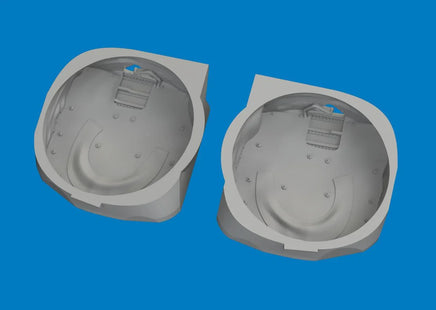 1/48 Eduard P-40 wheel bays with canvas PRINT Brassin for EDUARD - MPM Hobbies